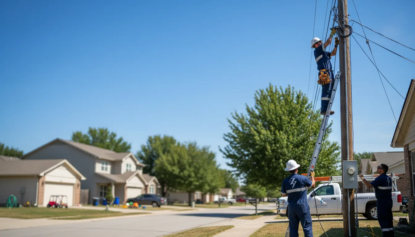 Residential electrician providing installation services in Chesapeake, OH